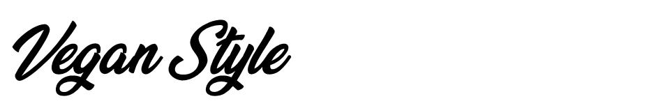 vegan style font